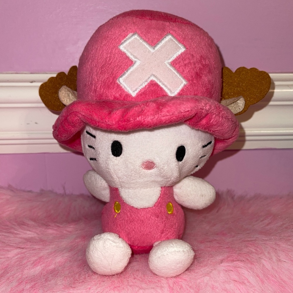 Rare Hello Kitty Sanrio Japan banpresto one piece chopper plush stuffed animal